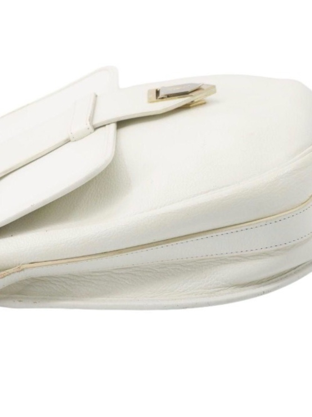 YVES SAINT LAURENT WHITE LEATHER CROSSBODY BAG - Picture 7 of 9